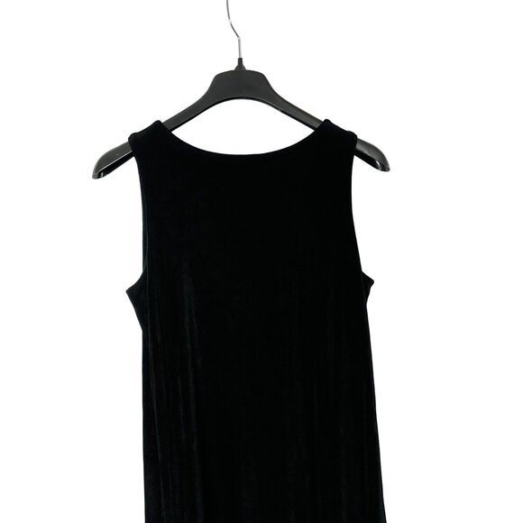 Vintage Y2K Chico's Travelers A-Line Midi Dress Size 3 (US XL) Black - Picture 5 of 7